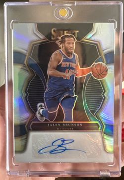 Jalen Brunson New York Knicks Autograph Panini Select /249