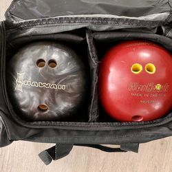 2 - 10 lb Bowling Balls, Bag, Shoes & Accessories