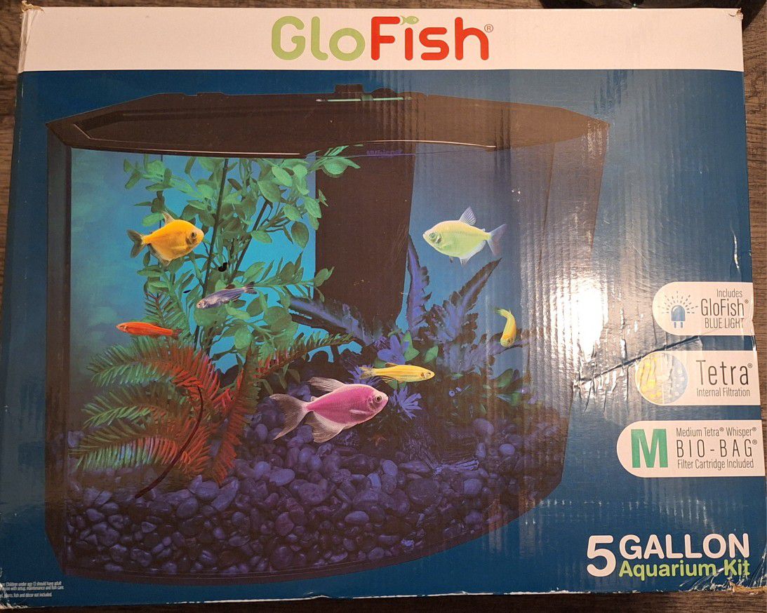 GloFish Aquarium Tank with Accessories and Supplies