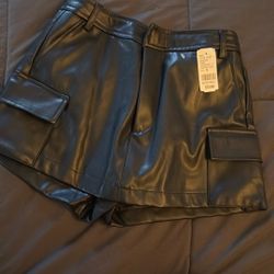 Leather Skort