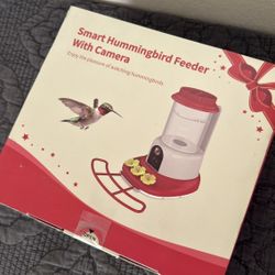  Smart Solar-Powered Hummingbird Feeder with AI Camera – Brand New
