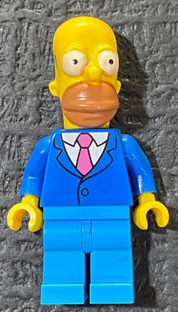 **LEGO The Simpsons Homer Simpson in Suit Minifigure – Adult Collector Owned**