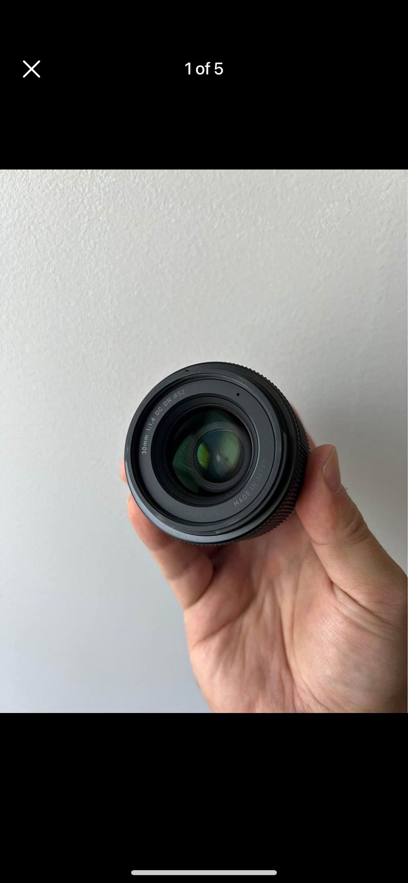 Sigma 30mm F1.8 Sony E Mount Lens 