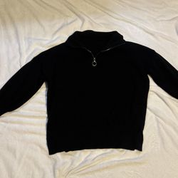 Black quarter zip sweater 