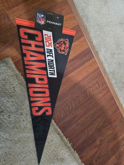 Chicago Bears 2025 NFC North Champions NFL Pennant