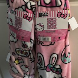 Hello Kitty Toddler Blankets Bundle Of 2 / NWT