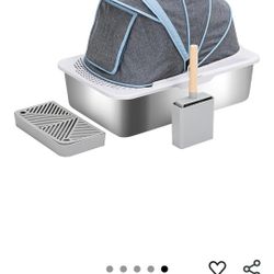 Brand New XL Stainless Steel Cat Litter Box