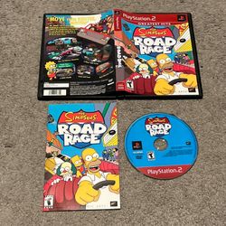 Simpsons Road Rage Sony PlayStation 2 PS2 Complete CIB w/ Manual Reg Card