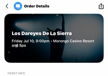 2 tickets to the concert