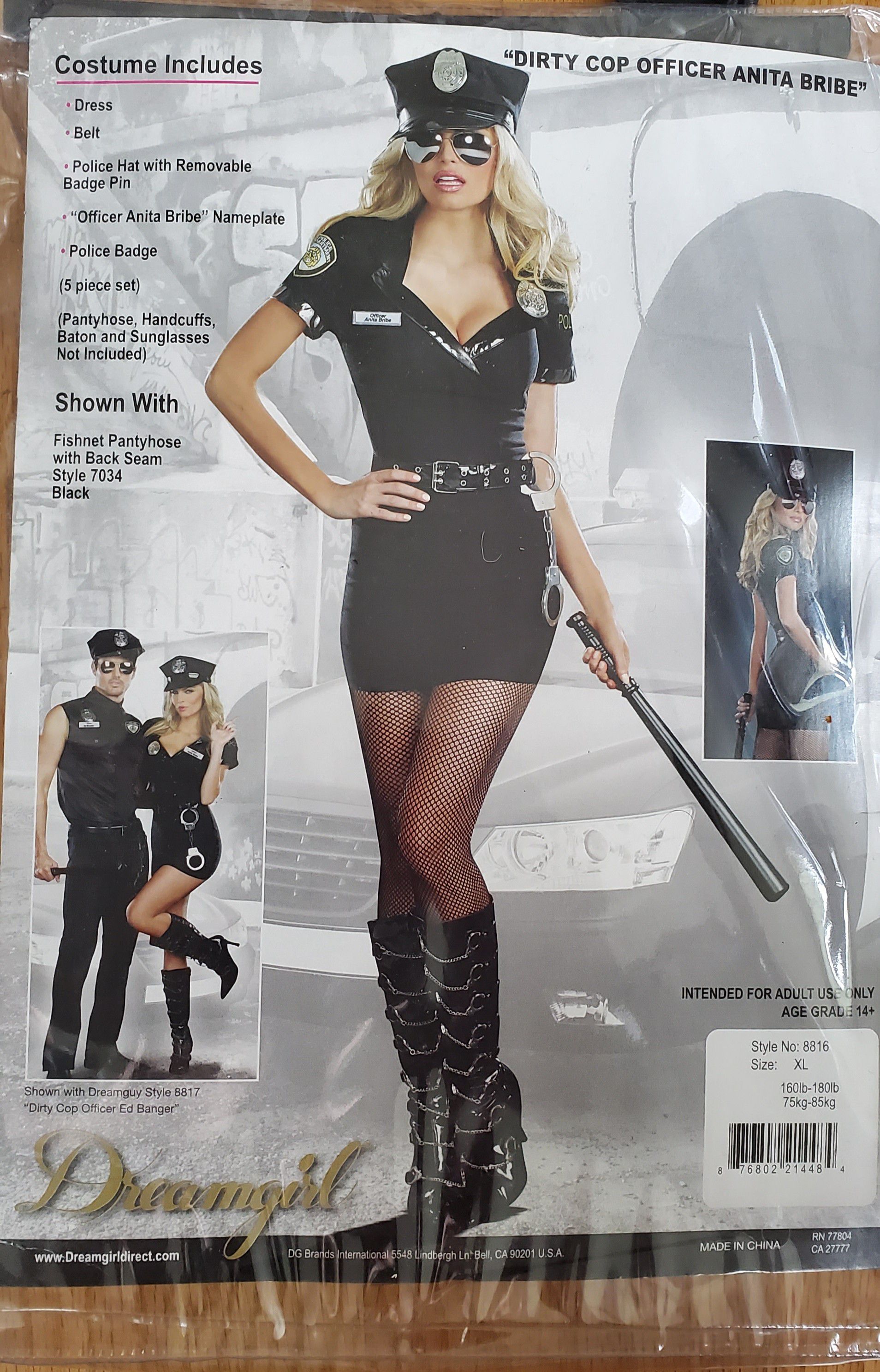 Dirty Cop Costume size XL