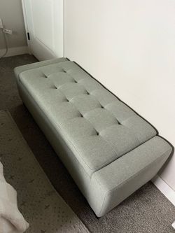 Gray bench