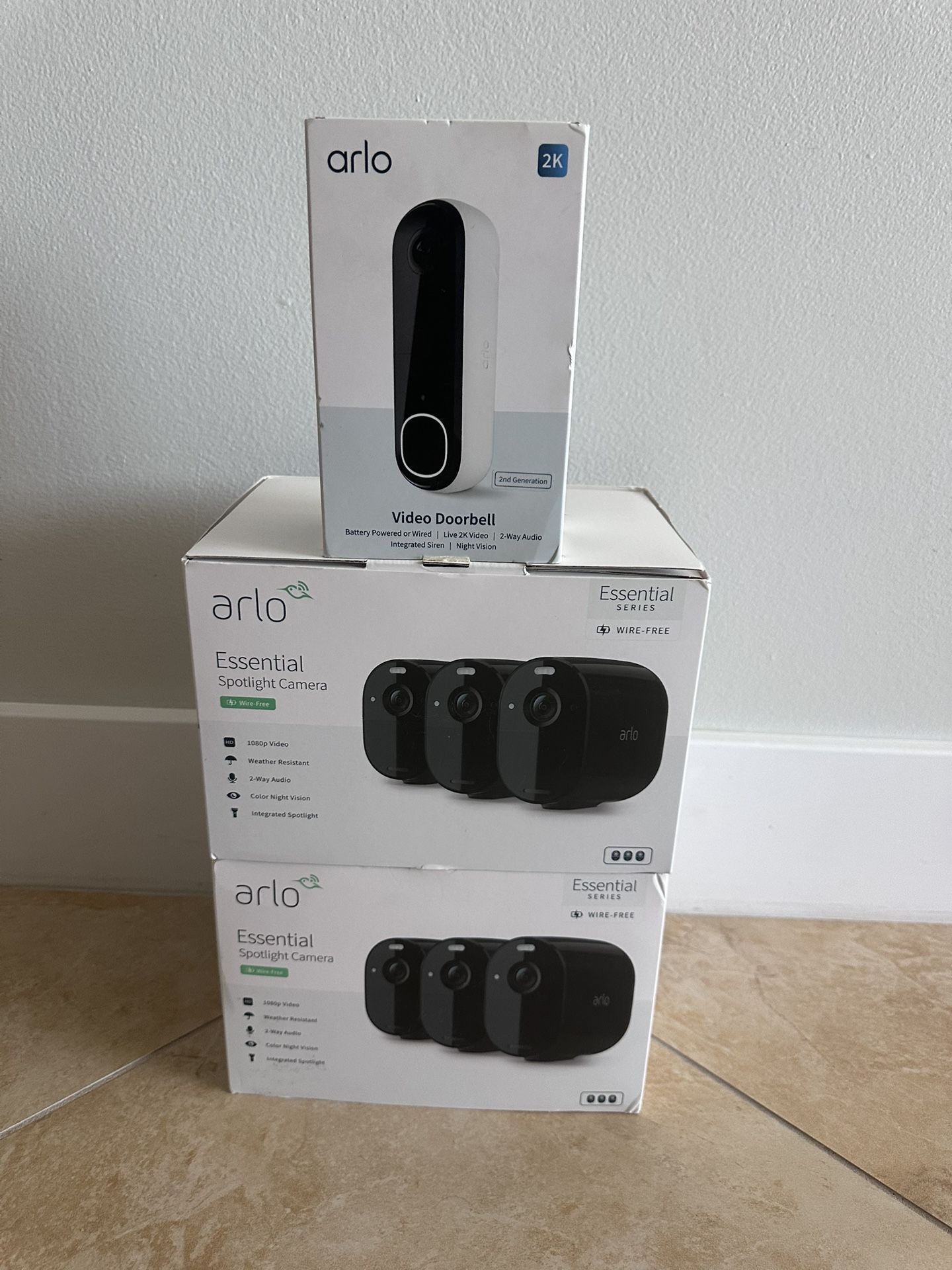 Arlo Security Cameras And Doorbell Bundle