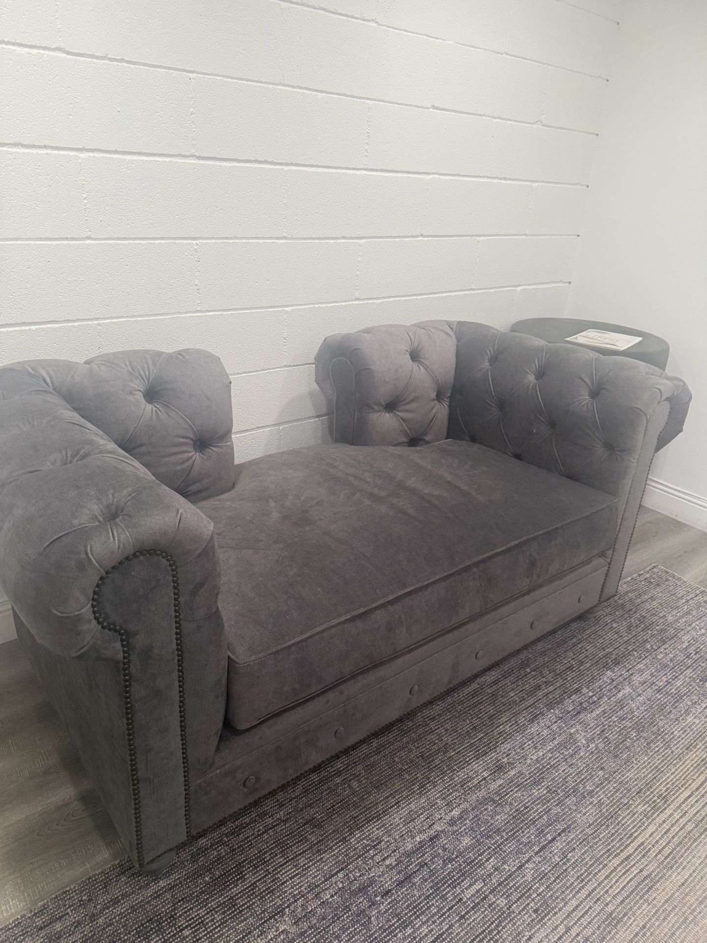 Tufted Loveseat Custom Made Brand New