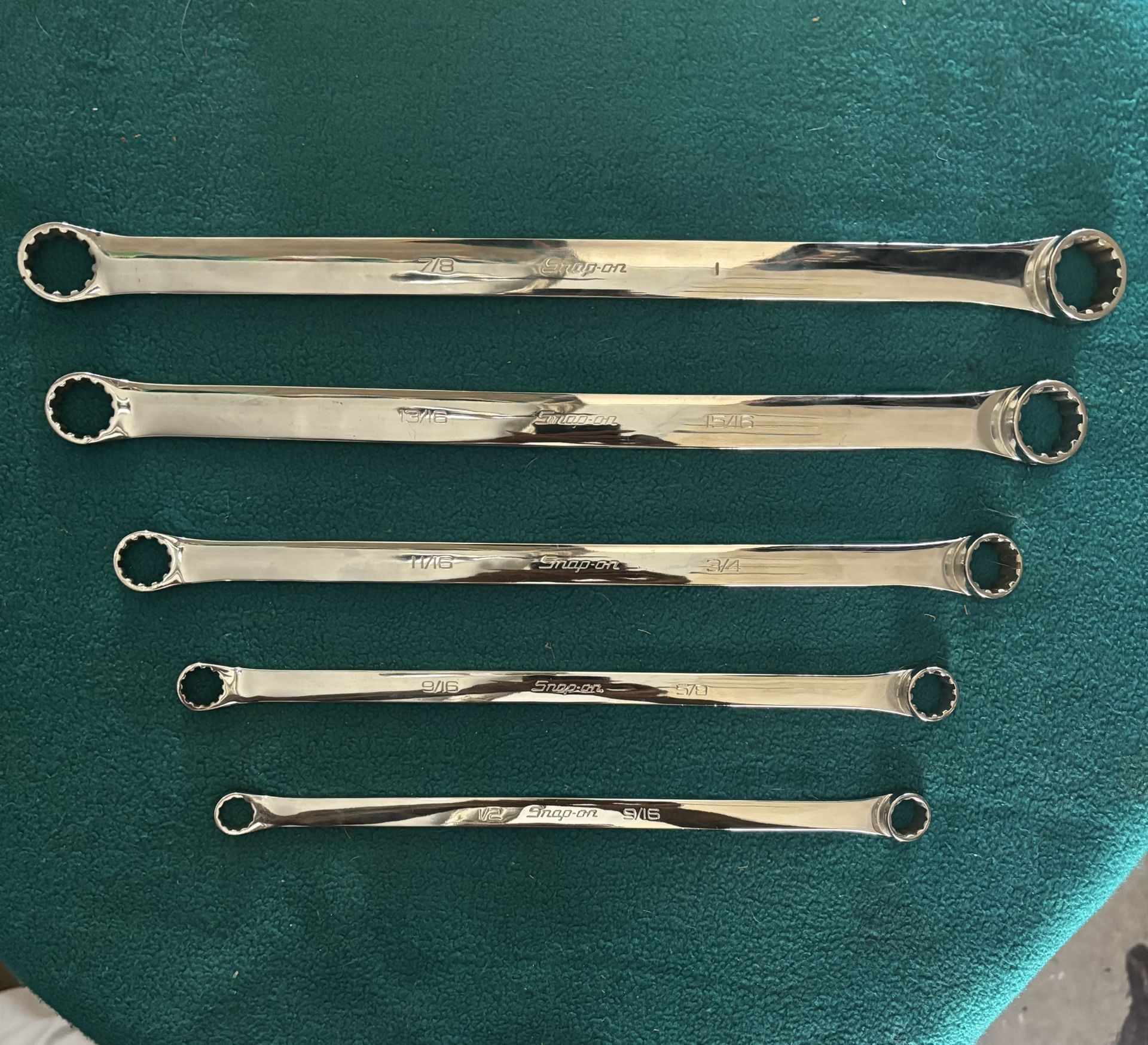 Snap On HEX, SAE Spline 15* Offset Box End Wrench’s