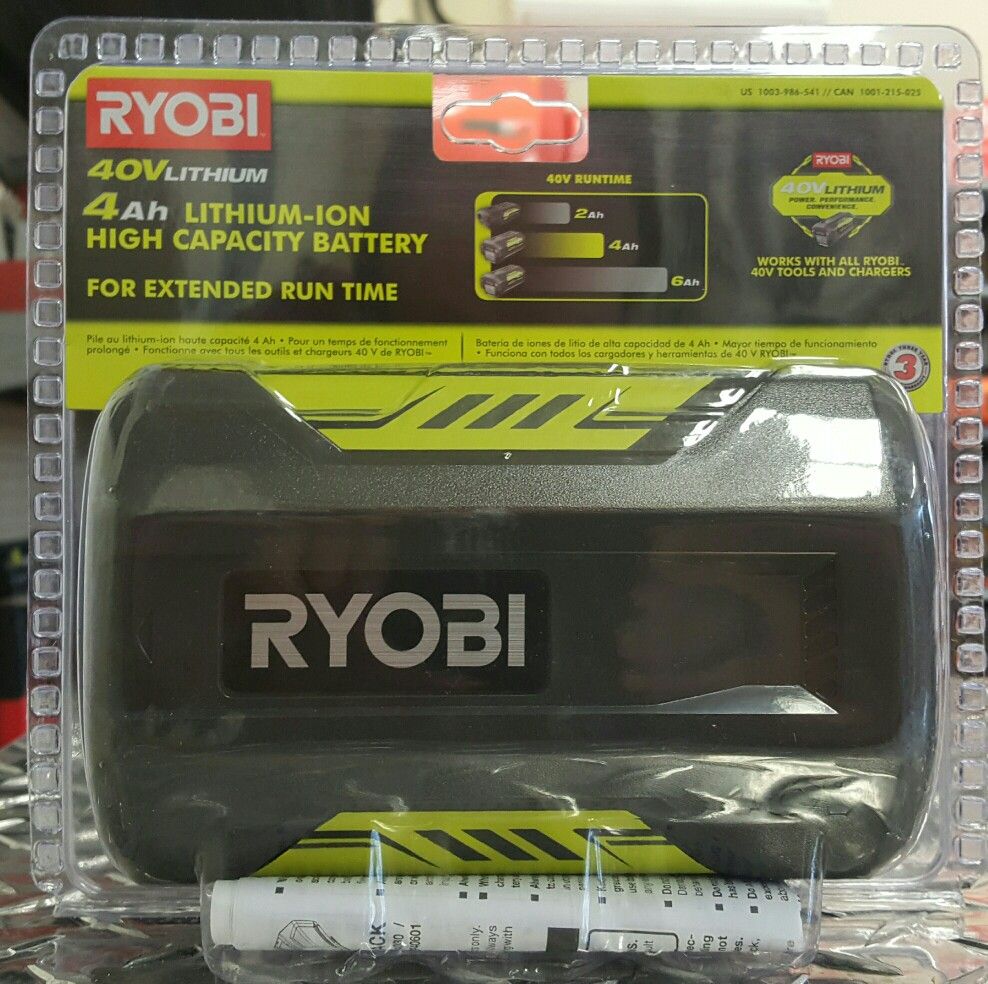 Ryobi 40V Li-Ion 4Ah Battery Brand New