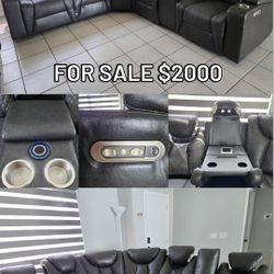 Luxury Leather Sectional Sofa 