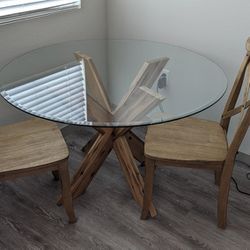 Dining Table & Chairs Farmhouse Rustic