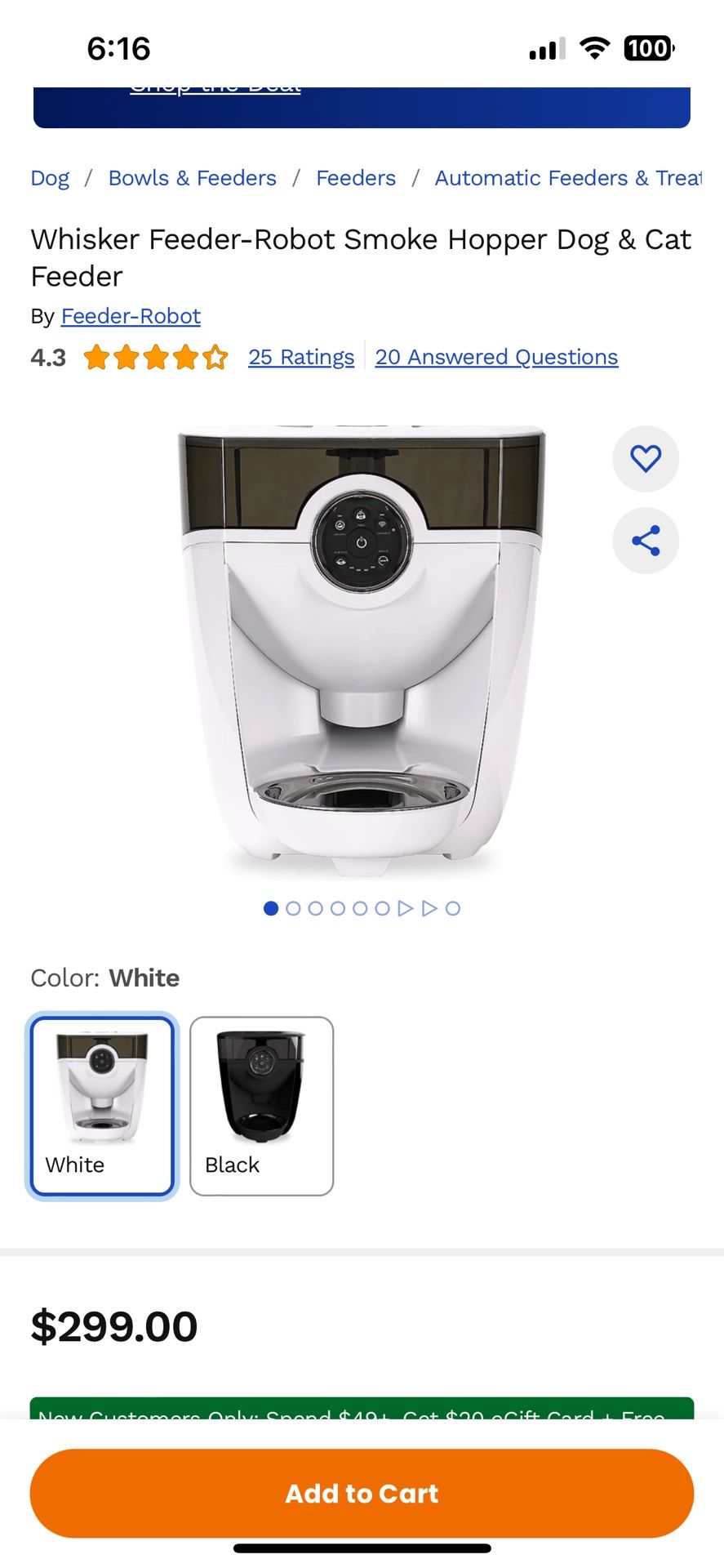 Whisker Feeder-Robot Automatic Dog & Cat Feeder