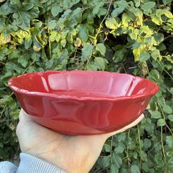 Princess House 4 Set Pasta Bowls Pavillion Red