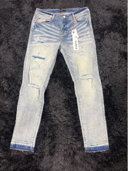 Washed Purple Jeans🩵