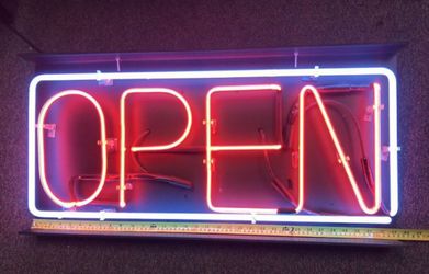 Neon Open Sign Red 33/16