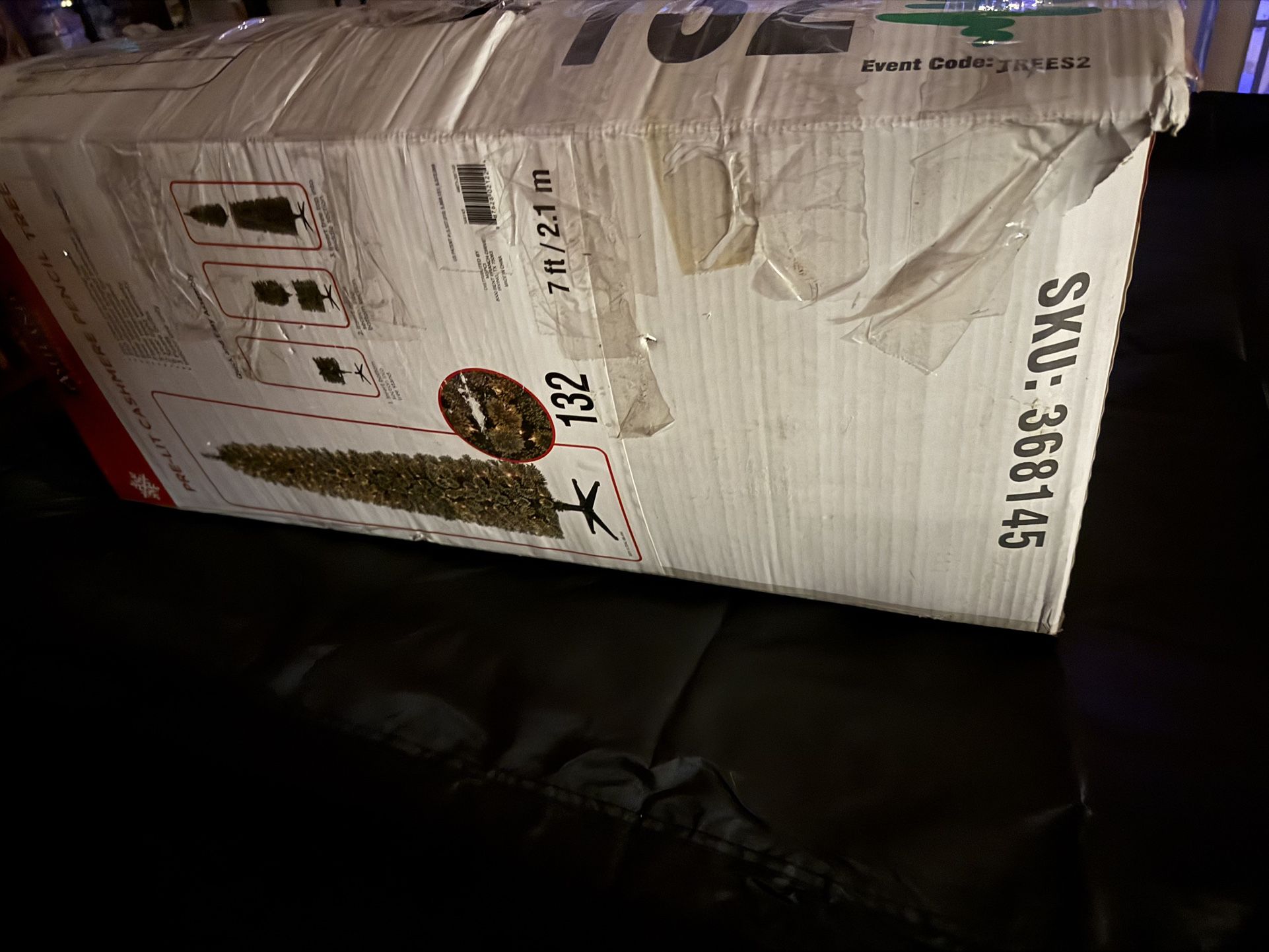 Pencil Tree Prelit 7ft