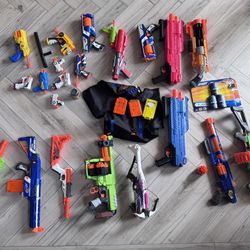 Nerf Guns Bundle All Included Above
