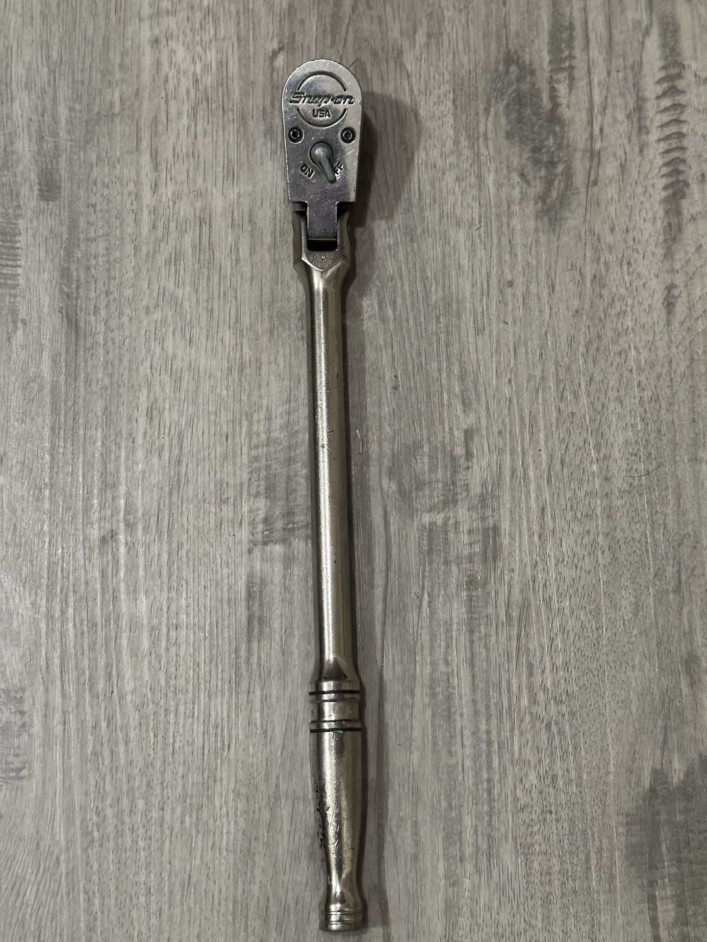 Snap On FLF936 3/8" Drive Flex head 12" long Handle Ratchet