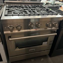 New Zline 30” 4.0 Cu Ft Range With Gas Stove Gas Oven In Stainless Steel