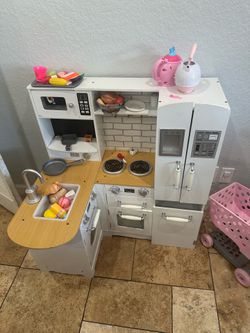 Wooden kids kitchen