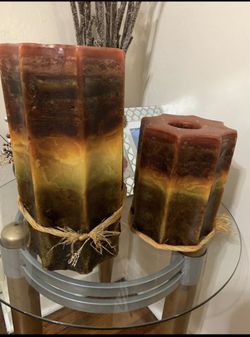 Dos velones decorativos!