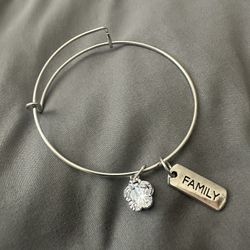 Family Bangle Charm Bracelet 