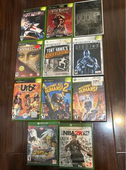 Original Xbox 360 One 12 game lot bundle tony hawk underground doom destroy all humans urbz naruto