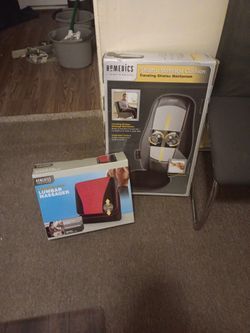Traveing ' Shiatsu Massage Cushion & a Lumar Massager.