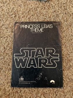 Star Wars - Princess Leia piano sheet music (vintage)