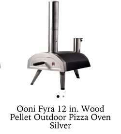 Ooni Fyra 12 in. Wood Pellet Outdoor Pizza Oven Silver