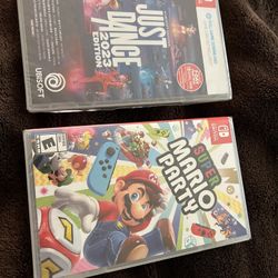 nintendo switch mario party and just dance 2023 NEW SEALED