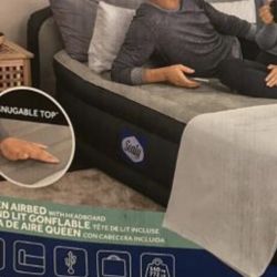 Sealy Queen air Bed with  Headboard openbox $70