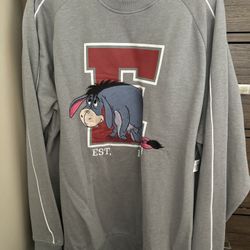 Disney Sweater XL Eeyore From Winnie The Pooh 