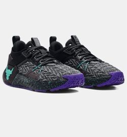 Under Armour Project Rock 6 'Black Neptune' Training Shoes Size 12 (contact info removed)-002