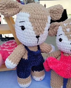 Crochet Brother Deer Plushies 