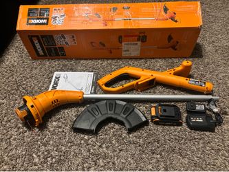 Worx 20V 2-in-1 Cordless String Trimmer & Lawn Edger, WG154 10", Lightweight, Auto Feed, 2.0 Ah Battery & Charger Included