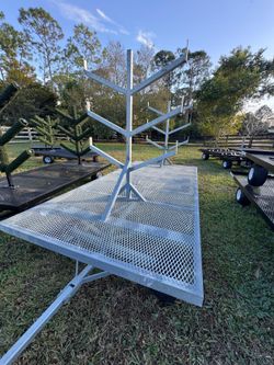 Galvanized Pole Rack Trailer 5' x 10' (Horse Jump Trailer) - 2,000 lb