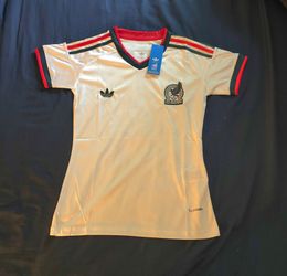 Mexico White Away Women's Soccer Jersey Size XS S M & L