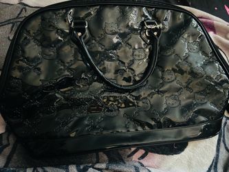 Hello Kitty Black Glossy Handbag / Purse – Sanrio