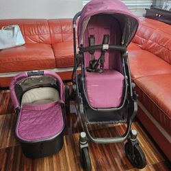 Uppababy  Double Or Single Stroller And Bassinet 