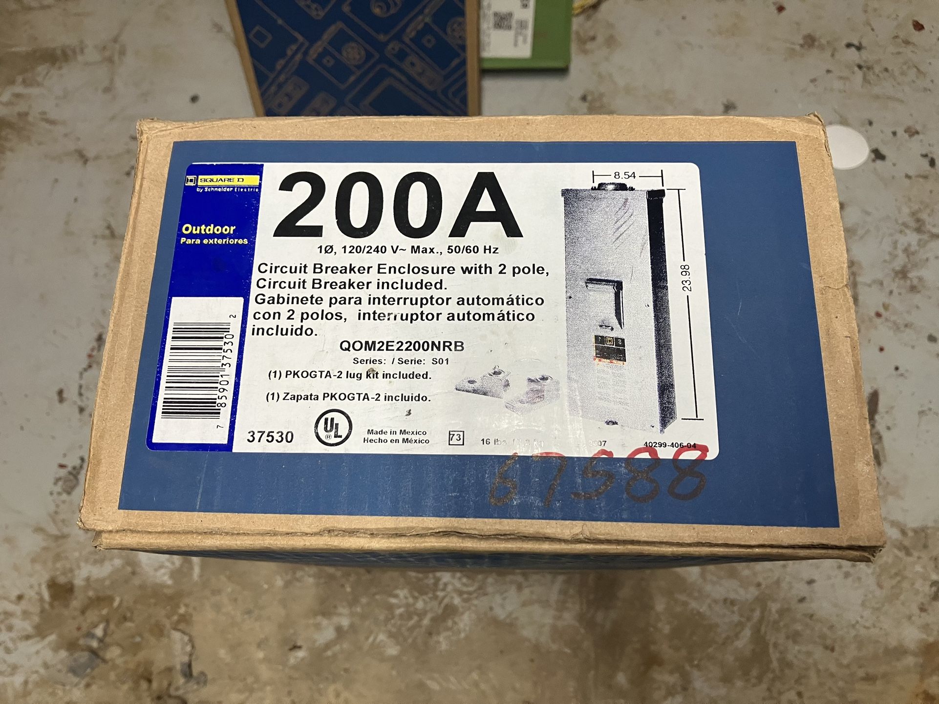 Square D 200 Amp Outdoor Circuit Breaker Enclosure