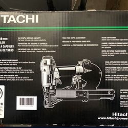 NEW Hitachi Cap Stapler 18-Gauge 7/16-in Medium Crown Cap Pneumatic