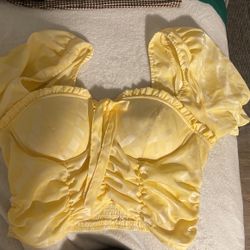 Yellow Crop Top