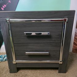 2 drawer nightstand with USB port
